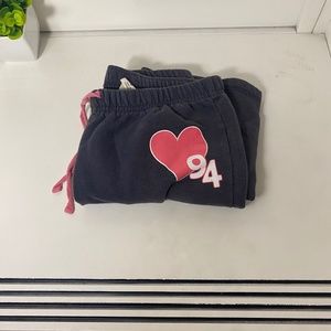 Navy blue sweatpants